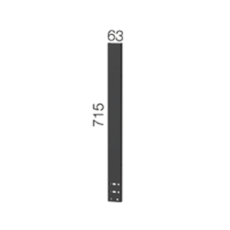 PEGBOARD CONNECTION SHEET 715 MM