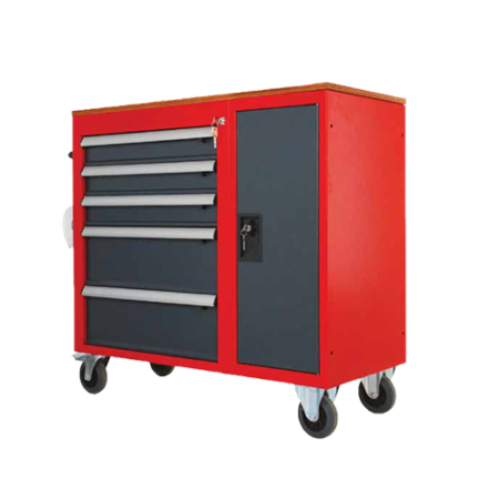 DIGHTS CRAFTHUB - TOOL TROLLEY WITH 123 PIECES
