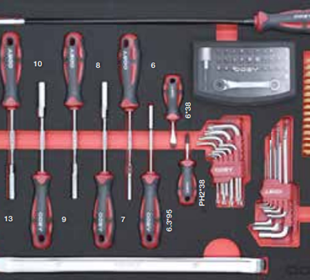 63 PIECE SCREWDRIVER AND ALLEN SET