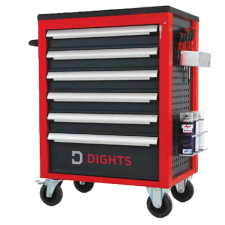 DIGHTS FIXBAY - TOOL TROLLEY WITH 196 PIECES